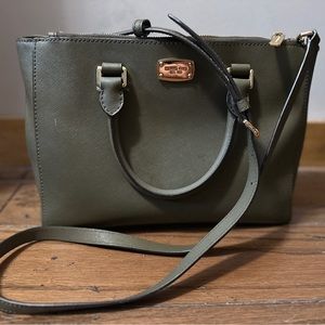 Medium Saffiano Leather Michael Kors Satchel